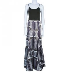 Pre Owned Just Cavalli Multiprint Maxi Skirt M