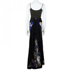 مملوكة مسبقًا Just Cavalli Multicolor Printed  Maxi Skirt M