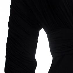 Pre Owned Just Cavalli Black Draped Top M