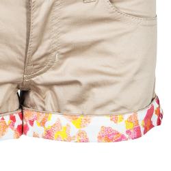 Pre Owned Just Cavalli Beige Floral Trim Shorts S