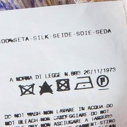 Pre Owned Just Cavalli Printed Silk Chiffon Top L