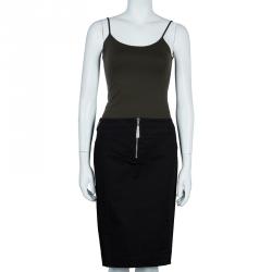 Pre Owned Just Cavalli Black Pencil Skirt L