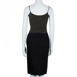 Pre Owned Just Cavalli Black Pencil Skirt L