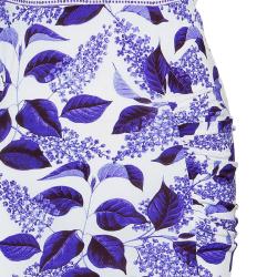 Just Cavalli Purple Print Stretch Dress M