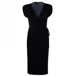 مملوكة مسبقًا فستان جست كافالي أسود ملتف M