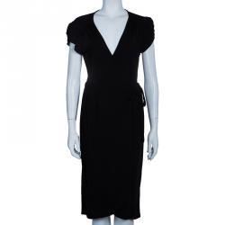 مملوكة مسبقًا فستان جست كافالي أسود ملتف M