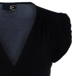 مملوكة مسبقًا فستان جست كافالي أسود ملتف M