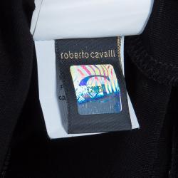 مملوكة مسبقًا فستان جست كافالي أسود ملتف M