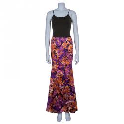 Pre Owned Just Cavalli Floral Maxi Skirt S