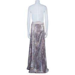 مملوكة مسبقًا Just Cavalli Animal Print Maxi Skirt XL