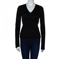 Pre Owned Just Cavalli Black Long Sleeve Sweater M