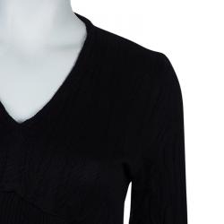 Pre Owned Just Cavalli Black Long Sleeve Sweater M