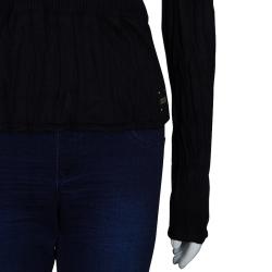 Pre Owned Just Cavalli Black Long Sleeve Sweater M