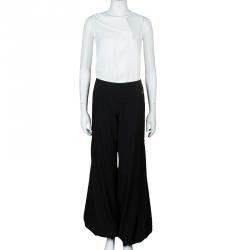 Pre Owned Just Cavalli Black Drawstring Trousers L