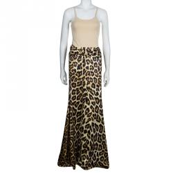 Just Cavalli Leopard Print Skirt XL