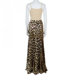 Just Cavalli Leopard Print Skirt XL