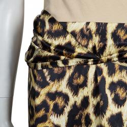 Just Cavalli Leopard Print Skirt XL