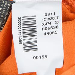 Pre Owned Just Cavalli Orange Button Down Shirt L