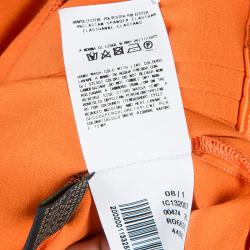 Pre Owned Just Cavalli Orange Button Down Shirt L