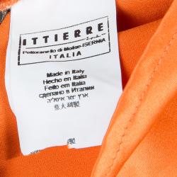 Pre Owned Just Cavalli Orange Button Down Shirt L