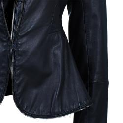 Pre Owned Just Cavalli Black Leather Jacket M