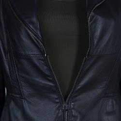 Pre Owned Just Cavalli Black Leather Jacket M