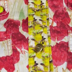 Pre Owned Just Cavalli Multicolor Floral Print Denim Bolero Jacket M