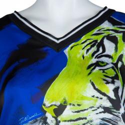 Pre Owned Just Cavalli Tiger Print Sweatshirt L