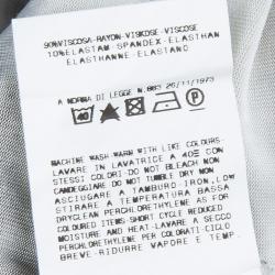 Pre Owned Just Cavalli Beige Tiger Print Jersey Long Sleeve Dress S