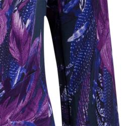 Just Cavalli Multicolor Draped Knit Long Sleeve Blouse XL