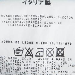 Pre Owned Just Cavalli Turquoise Snakeskin Print Short Sleeve T-Shirt M