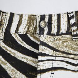 Pre Owned Just Cavalli Animal Printed Denim Mini Skirt  S