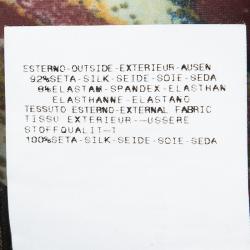 Pre Owned Just Cavalli Black Floral Printed Ruffle Detail Wrap Top M