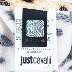 مملوكة مسبقًا Just Cavalli Leopard Pleated Detail Dress S