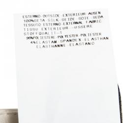 Pre Owned Just Cavalli Animal Printed Silk Top and Skirt Set L