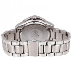 Pre Owned Karl Lagerfeld Black Gold-Plated Stainless Steel KL1409 Unisex Wristwatch 44MM
