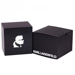 Pre Owned Karl Lagerfeld Black Stainless Steel KL2213 Unisex Wristwatch 40MM