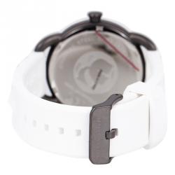 Pre Owned Karl Lagerfeld White Stainless Steel KL2214 Women's Wristwatch 40MM