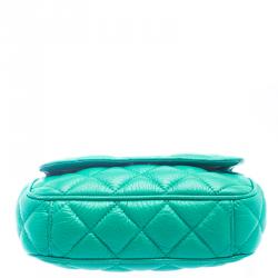 Pre Owned Kate Spade Green Leather Gold Coast Robin Crossbody Bag