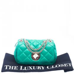 Pre Owned Kate Spade Green Leather Gold Coast Robin Crossbody Bag