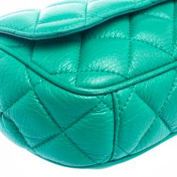 Pre Owned Kate Spade Green Leather Gold Coast Robin Crossbody Bag