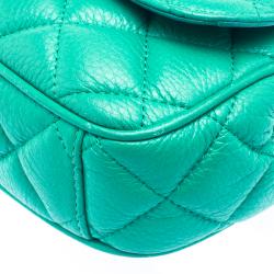 Pre Owned Kate Spade Green Leather Gold Coast Robin Crossbody Bag