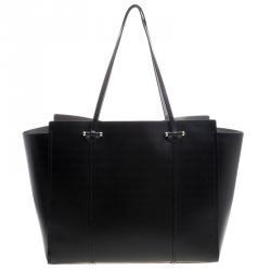 Pre Owned Kate Spade Black Leather Large Arbour Hill Elodie Shopping Tote