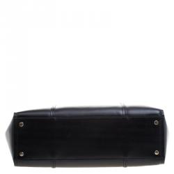 Pre Owned Kate Spade Black Leather Large Arbour Hill Elodie Shopping Tote