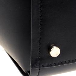 Pre Owned Kate Spade Black Leather Large Arbour Hill Elodie Shopping Tote