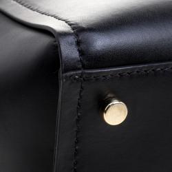 Pre Owned Kate Spade Black Leather Large Arbour Hill Elodie Shopping Tote