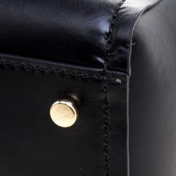 Pre Owned Kate Spade Black Leather Large Arbour Hill Elodie Shopping Tote