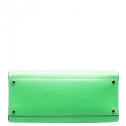 Pre Owned Kate Spade Light Green Leather Wellesley Satchel