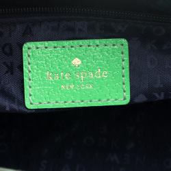 Pre Owned Kate Spade Light Green Leather Wellesley Satchel