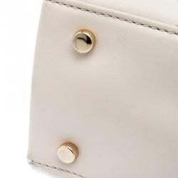 Pre Owned Kate Spade Off White Quilted Leather Emerson Place Phoebe Tote